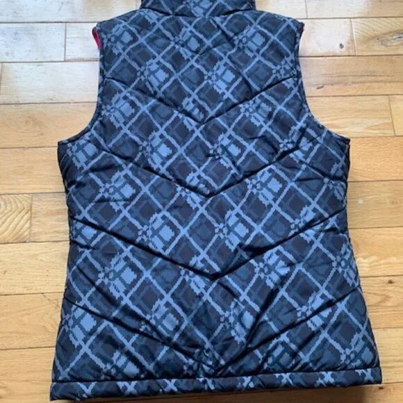 FOX Riders Company Reversible Puffer Vest Pink Plaid Women’s Medium - Picture 10 of 10